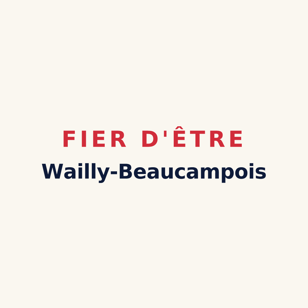 Tasse « Fier d'être Wailly-Beaucampois » — design pour Wailly-Beaucamp
