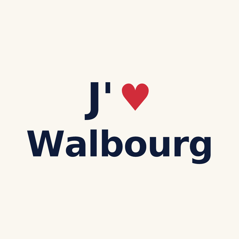 Tasse personnalisée Walbourg — design J'aime Walbourg