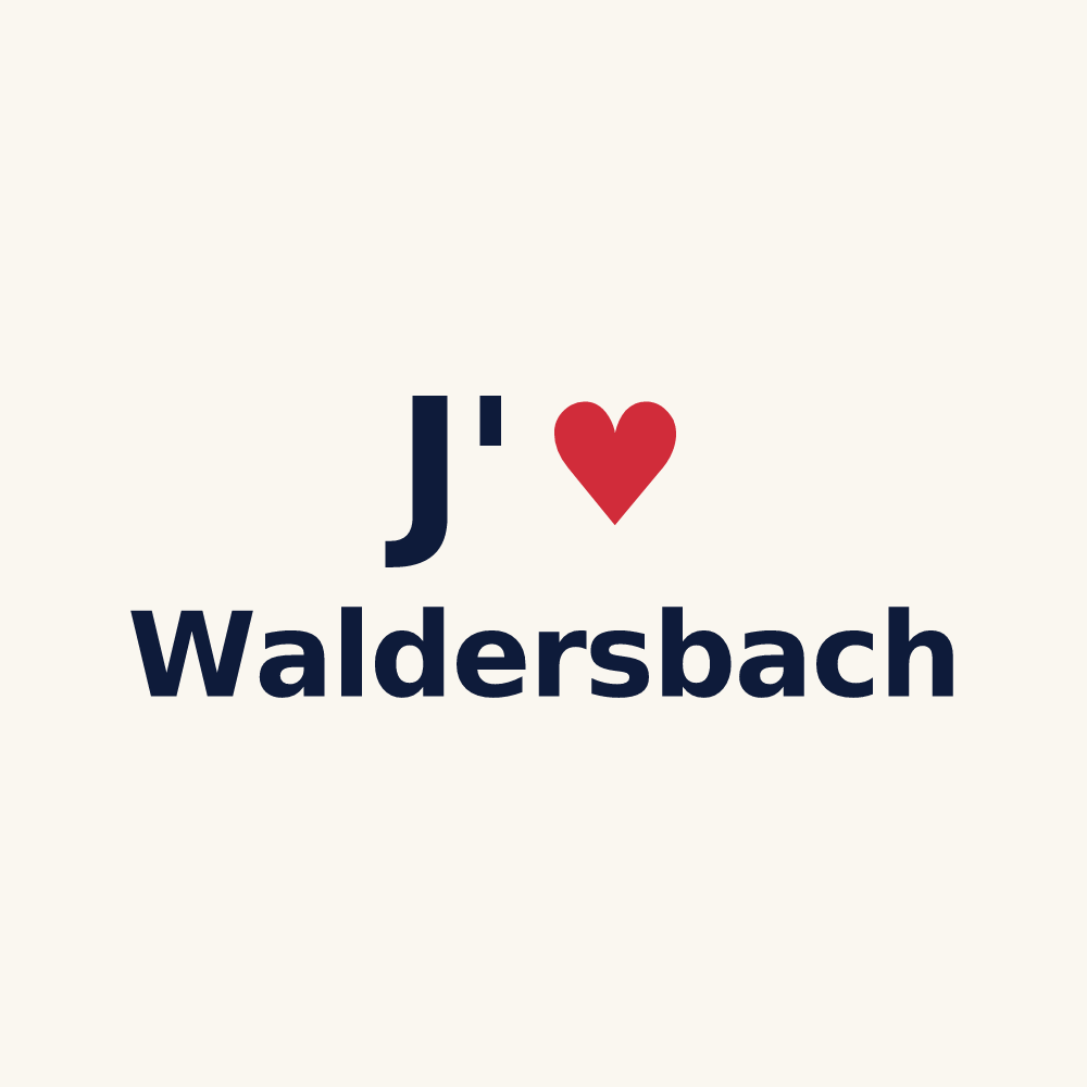 Tasse personnalisée Waldersbach — design J'aime Waldersbach