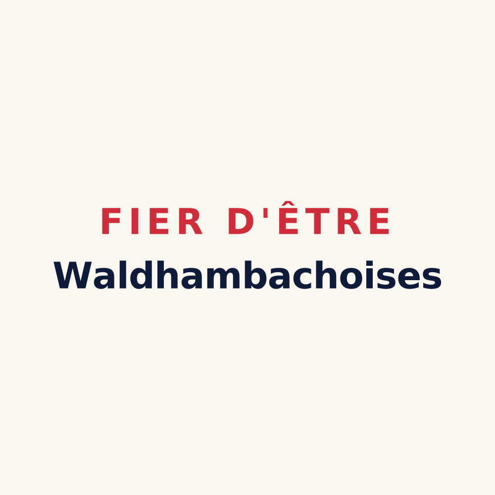 Tasse « Fier d'être Waldhambachoises » — design pour Waldhambach