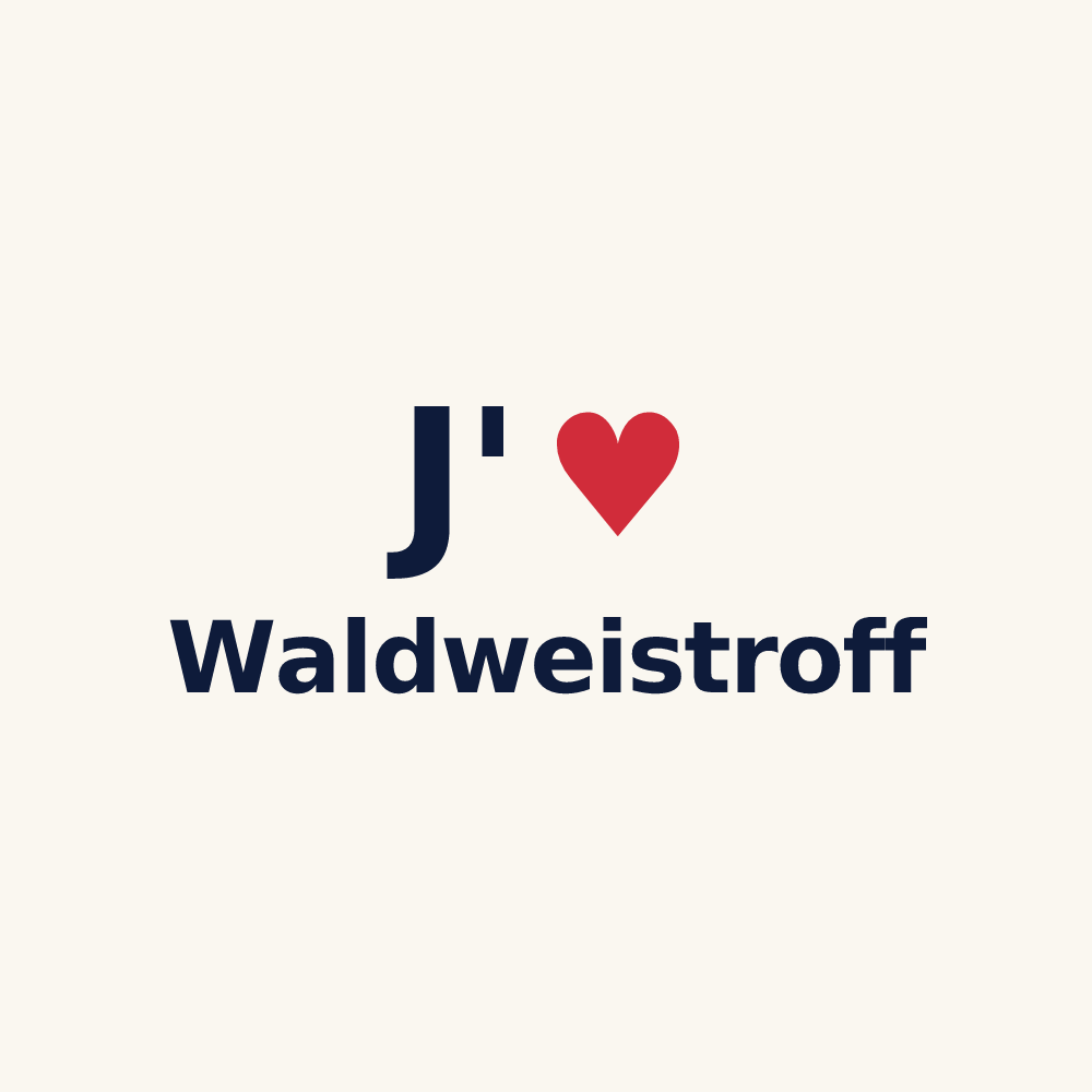 Tasse personnalisée Waldweistroff — design J'aime Waldweistroff