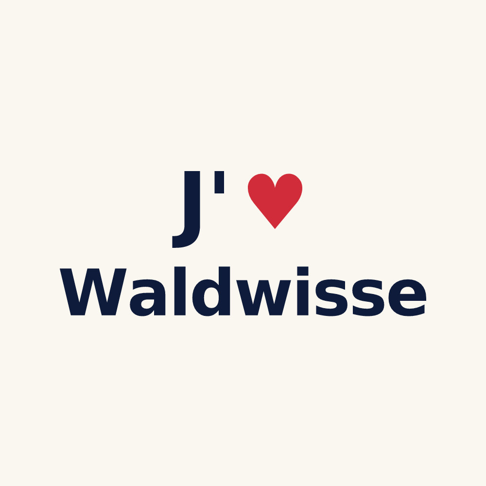 Tasse personnalisée Waldwisse — design J'aime Waldwisse