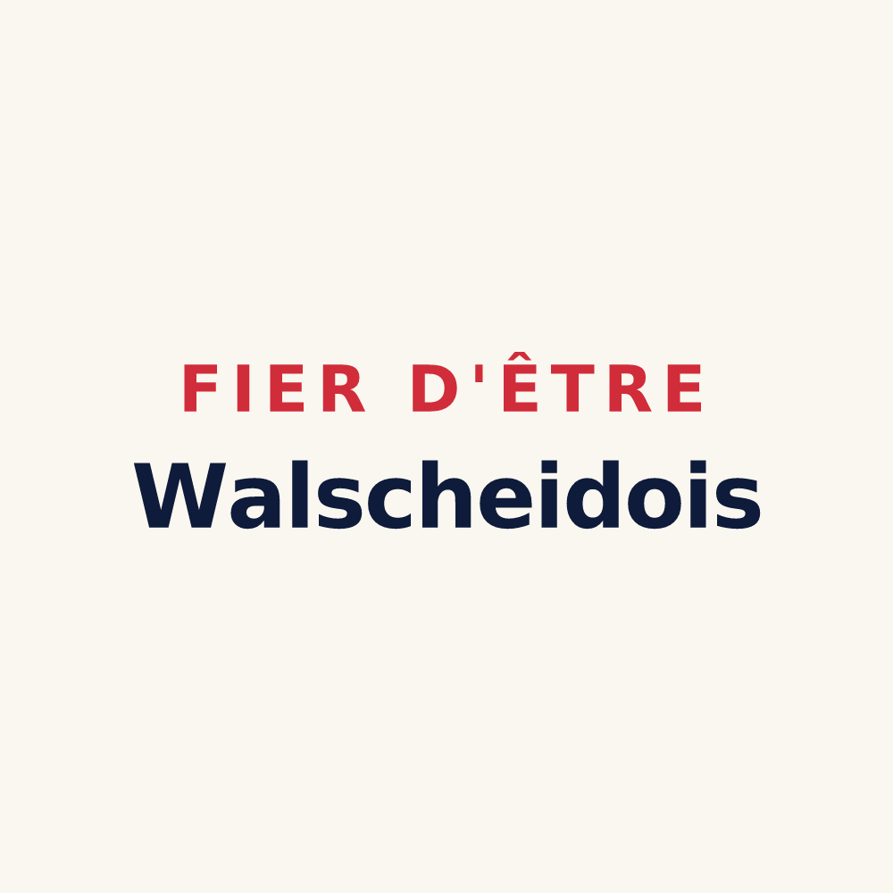 Tasse « Fier d'être Walscheidois » — design pour Walscheid
