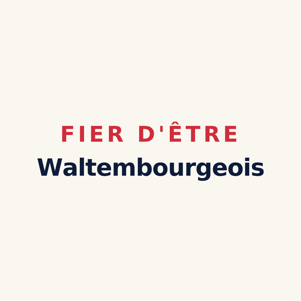 Tasse « Fier d'être Waltembourgeois » — design pour Waltembourg