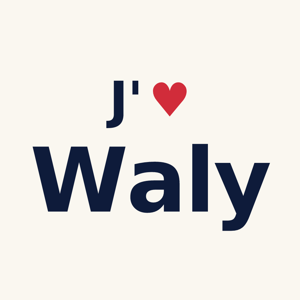 Tasse personnalisée Waly — design J'aime Waly