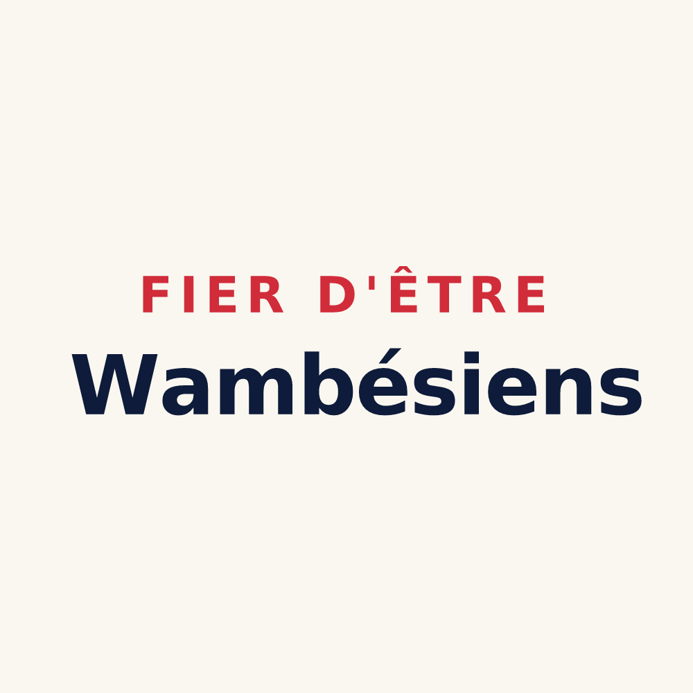 Tasse « Fier d'être Wambésiens » — design pour Wambaix