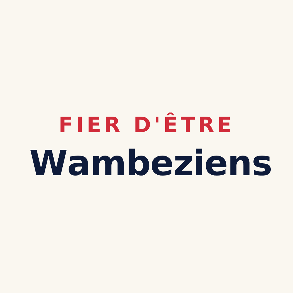 Tasse « Fier d'être Wambeziens » — design pour Wambez