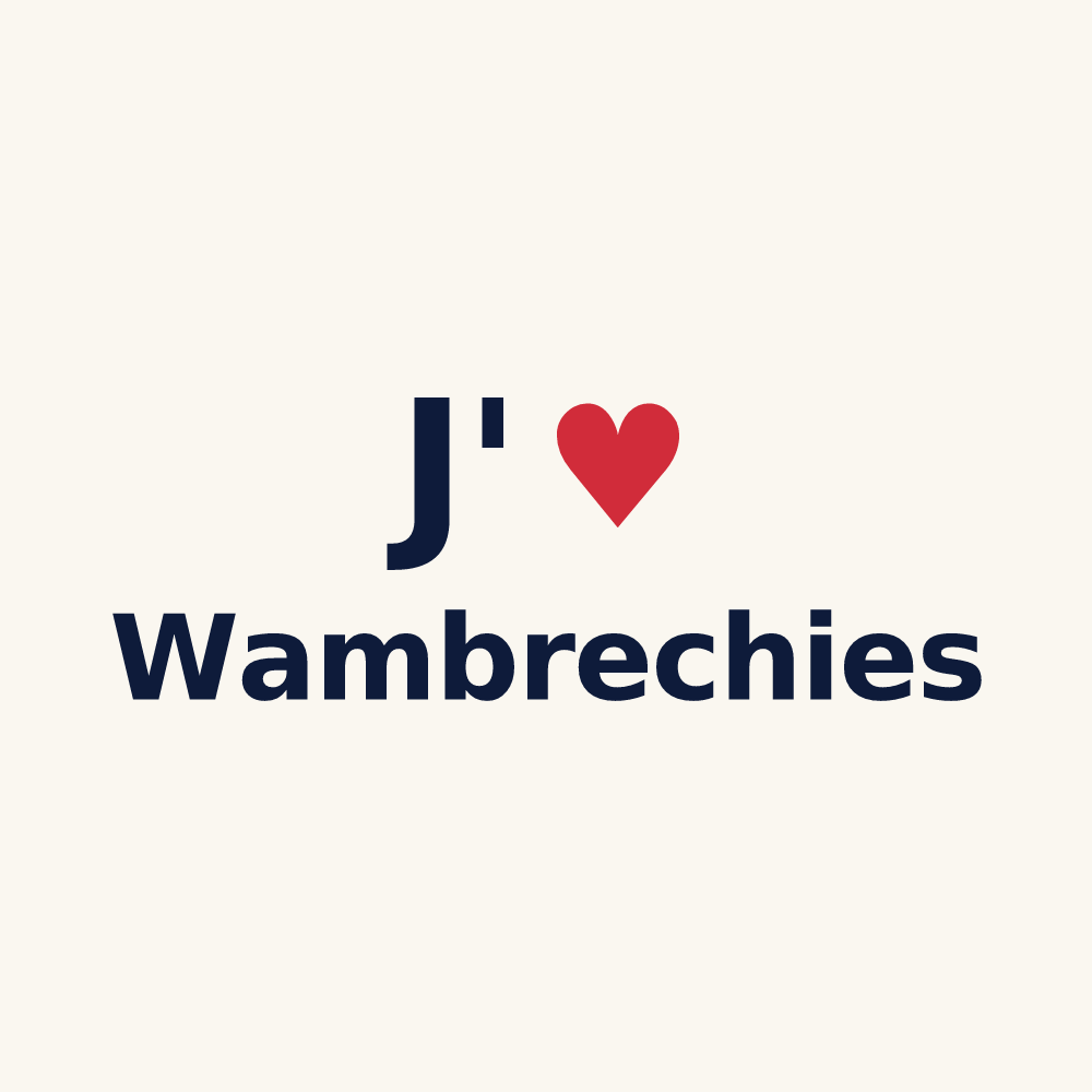 Tasse personnalisée Wambrechies — design J'aime Wambrechies