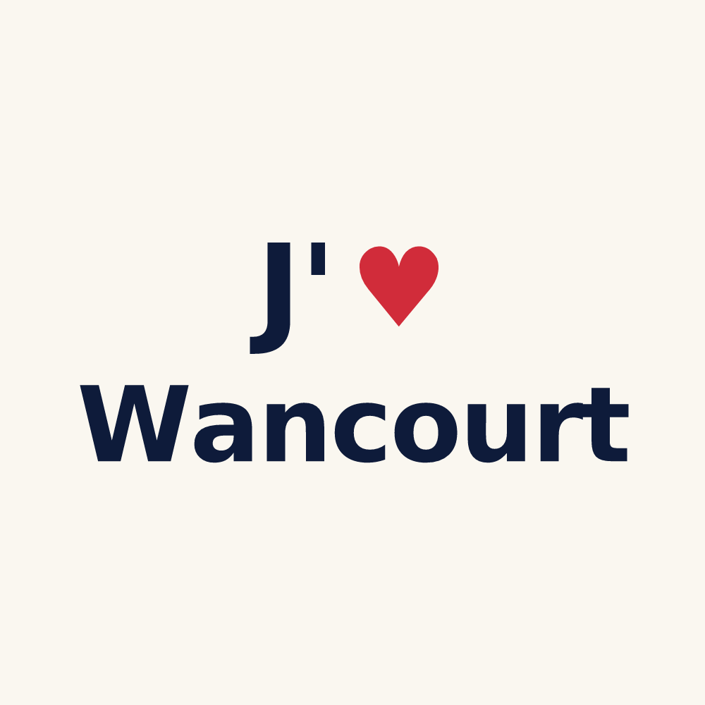 Tasse personnalisée Wancourt — design J'aime Wancourt