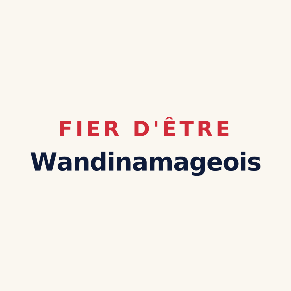 Tasse « Fier d'être Wandinamageois » — design pour Wandignies-Hamage