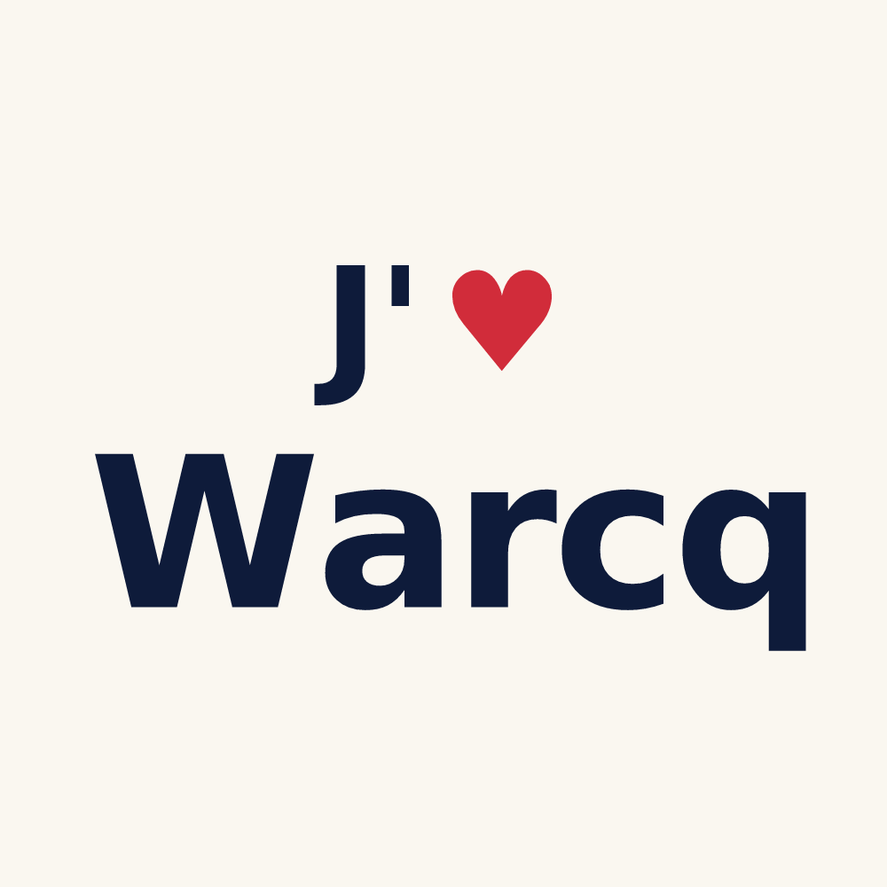 Tasse personnalisée Warcq — design J'aime Warcq