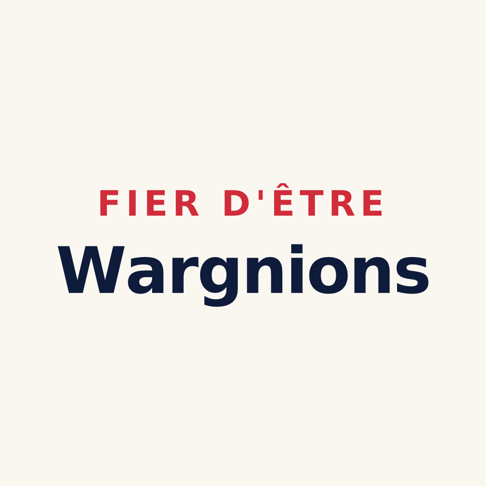 Tasse « Fier d'être Wargnions » — design pour Wargnies-le-Petit