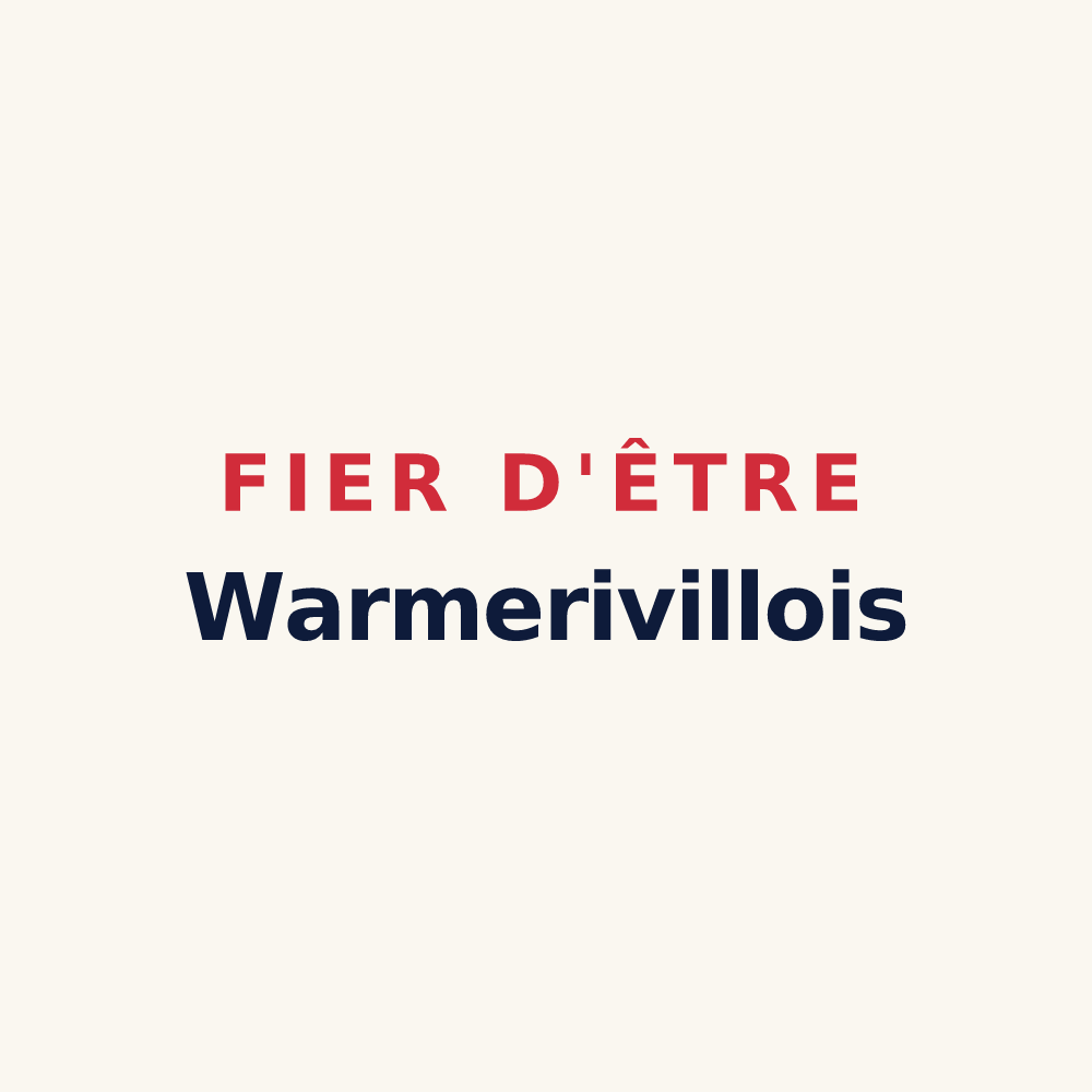 Tasse « Fier d'être Warmerivillois » — design pour Warmeriville