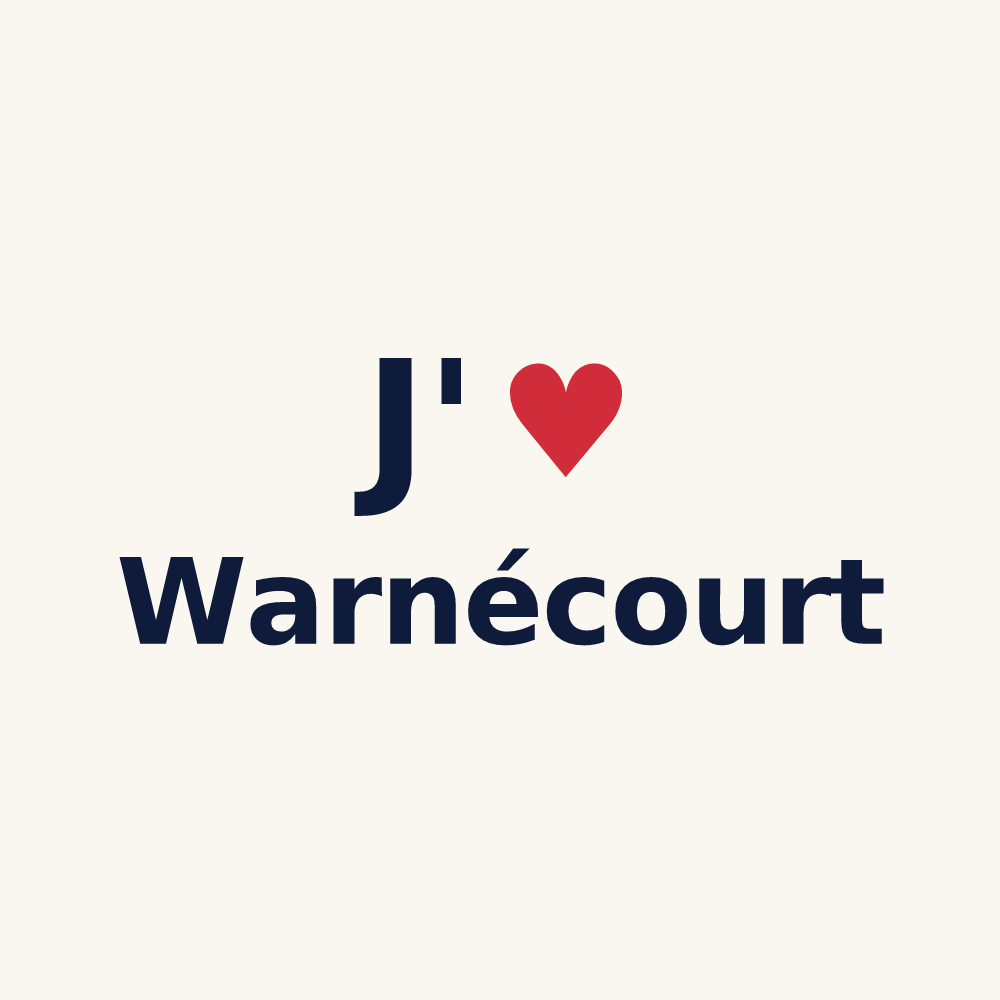 Tasse personnalisée Warnécourt — design J'aime Warnécourt