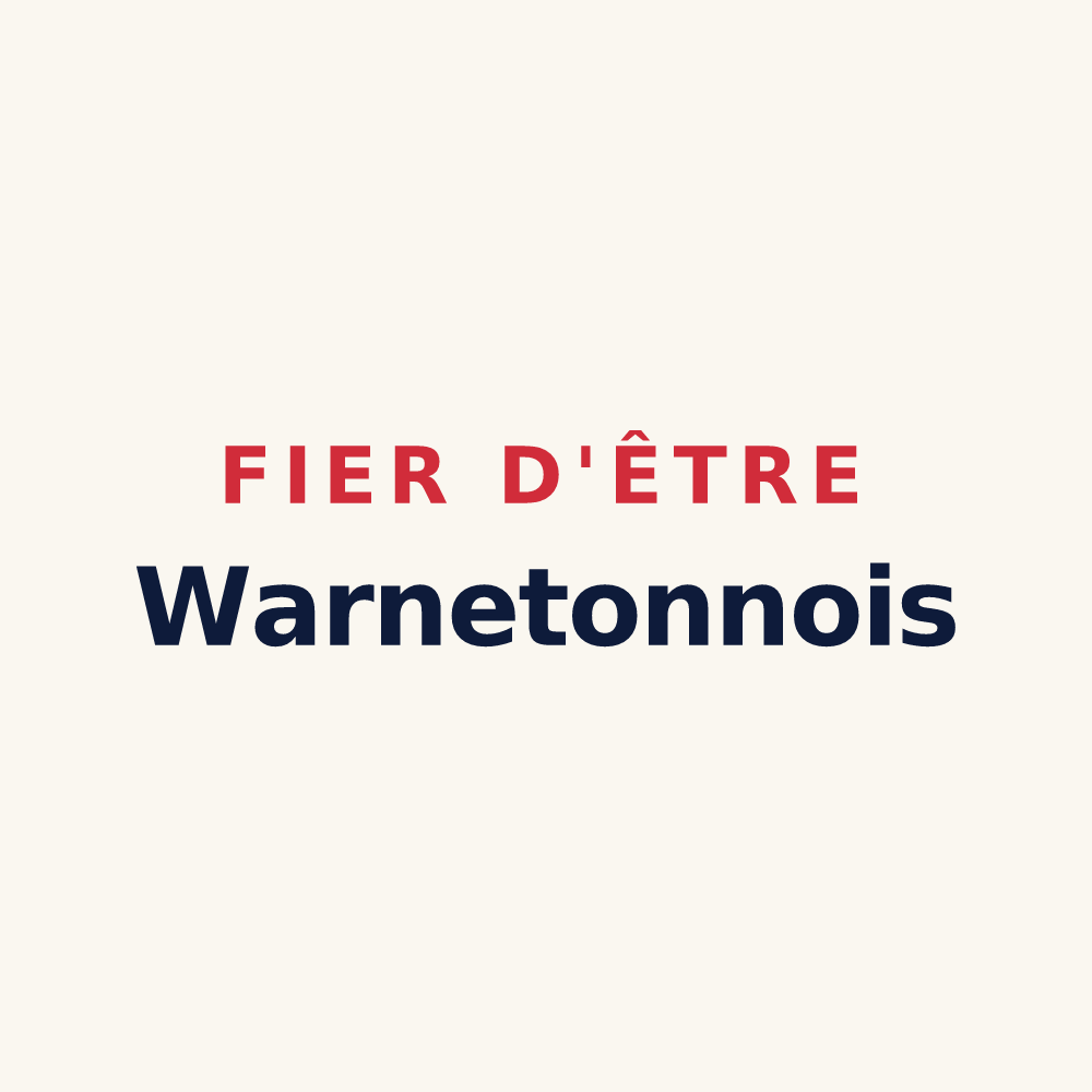 Tasse « Fier d'être Warnetonnois » — design pour Warneton