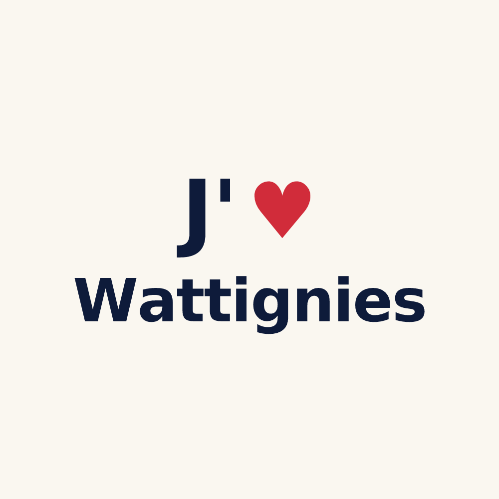 Tasse personnalisée Wattignies — design J'aime Wattignies