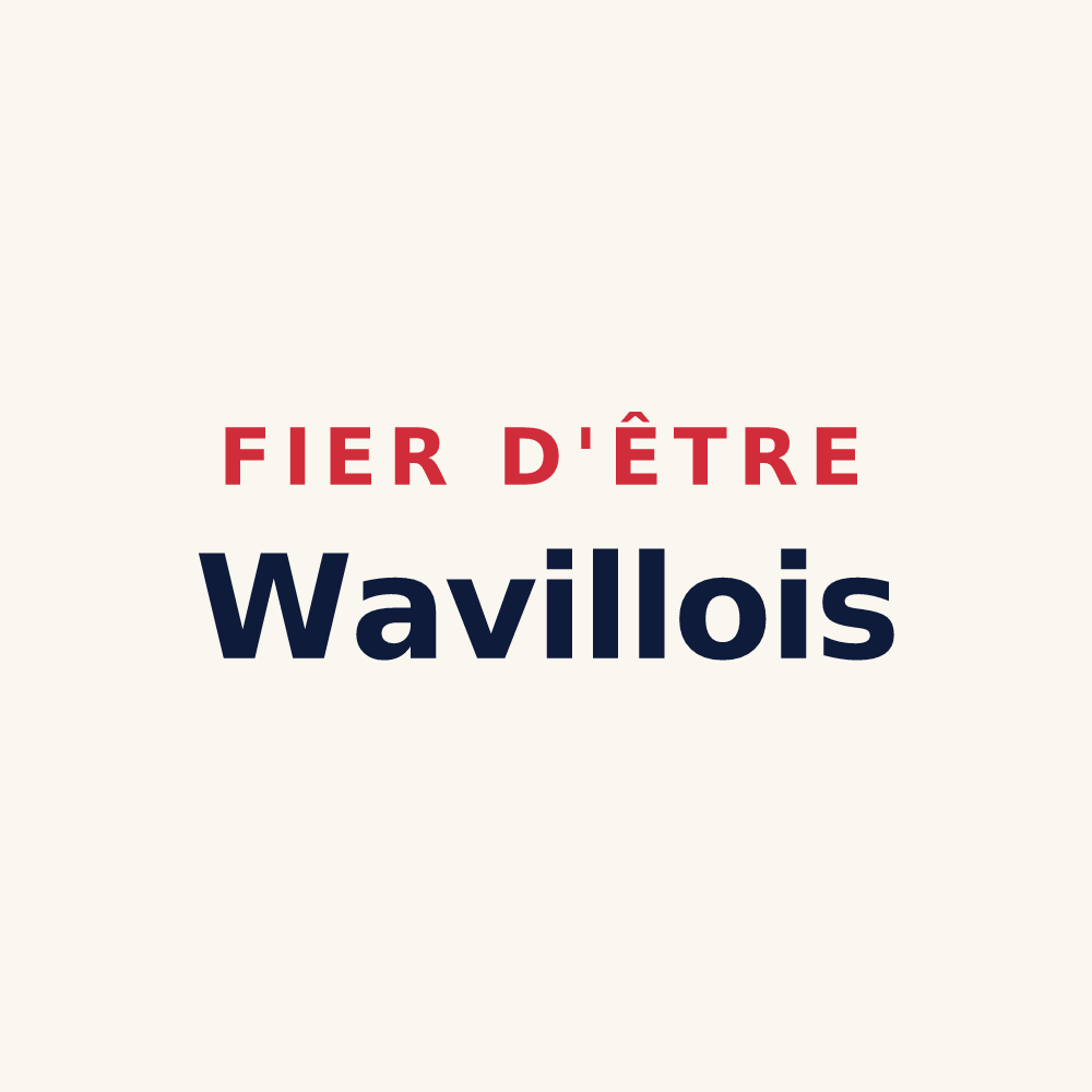 Tasse « Fier d'être Wavillois » — design pour Waville