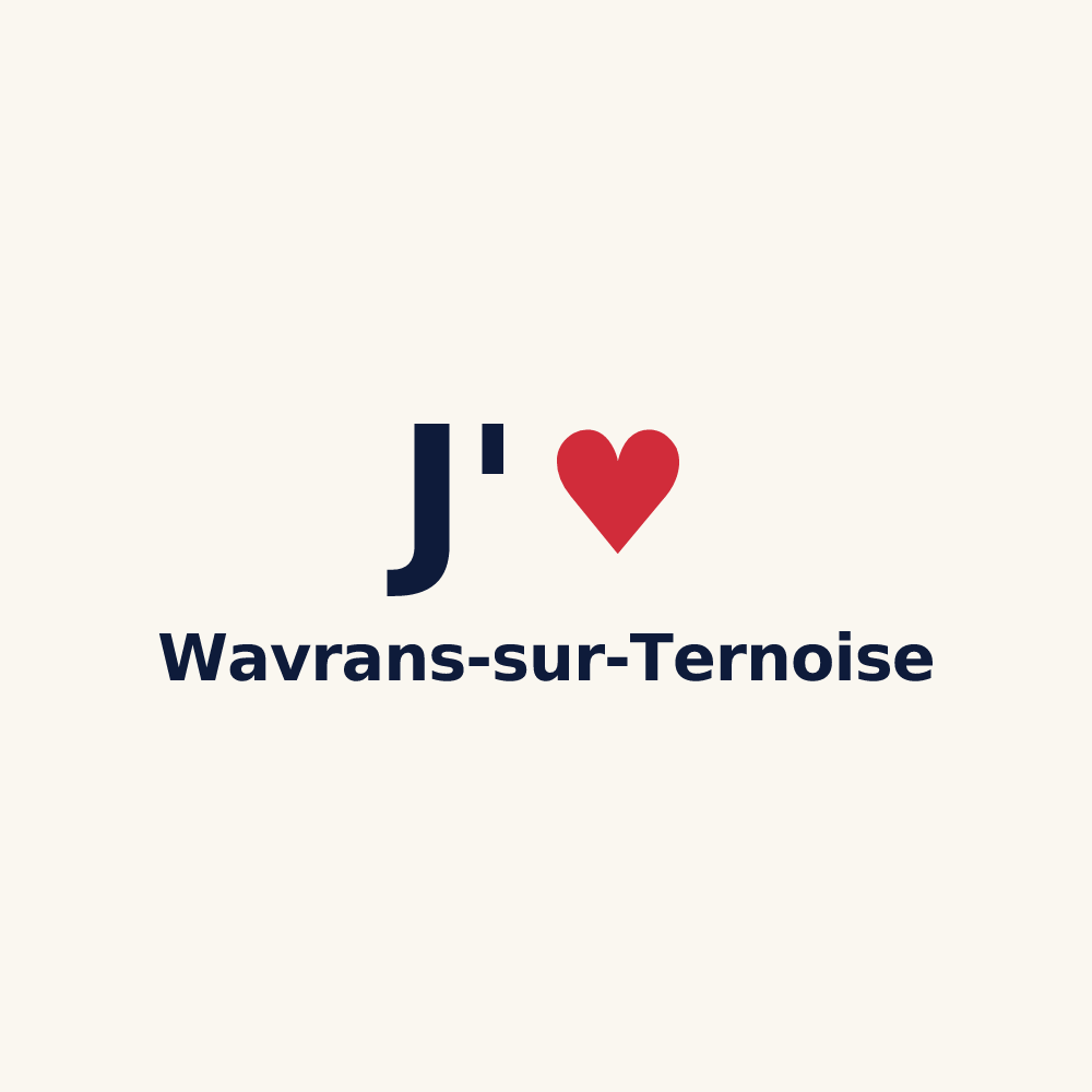 Tasse personnalisée Wavrans-sur-Ternoise — design J'aime Wavrans-sur-Ternoise