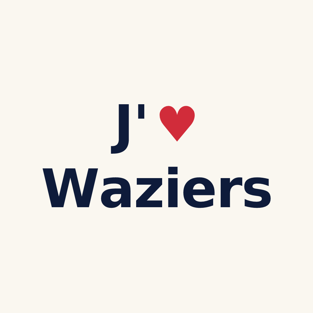 Tasse personnalisée Waziers — design J'aime Waziers