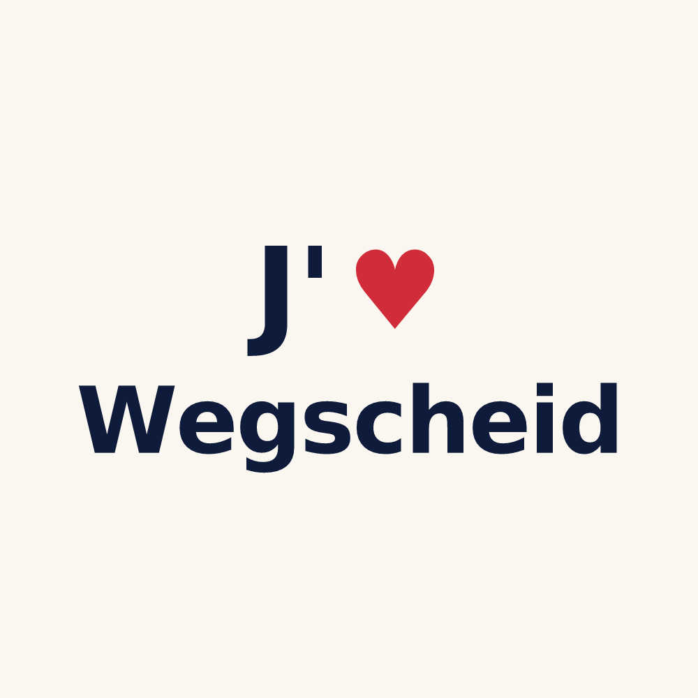 Tasse personnalisée Wegscheid — design J'aime Wegscheid