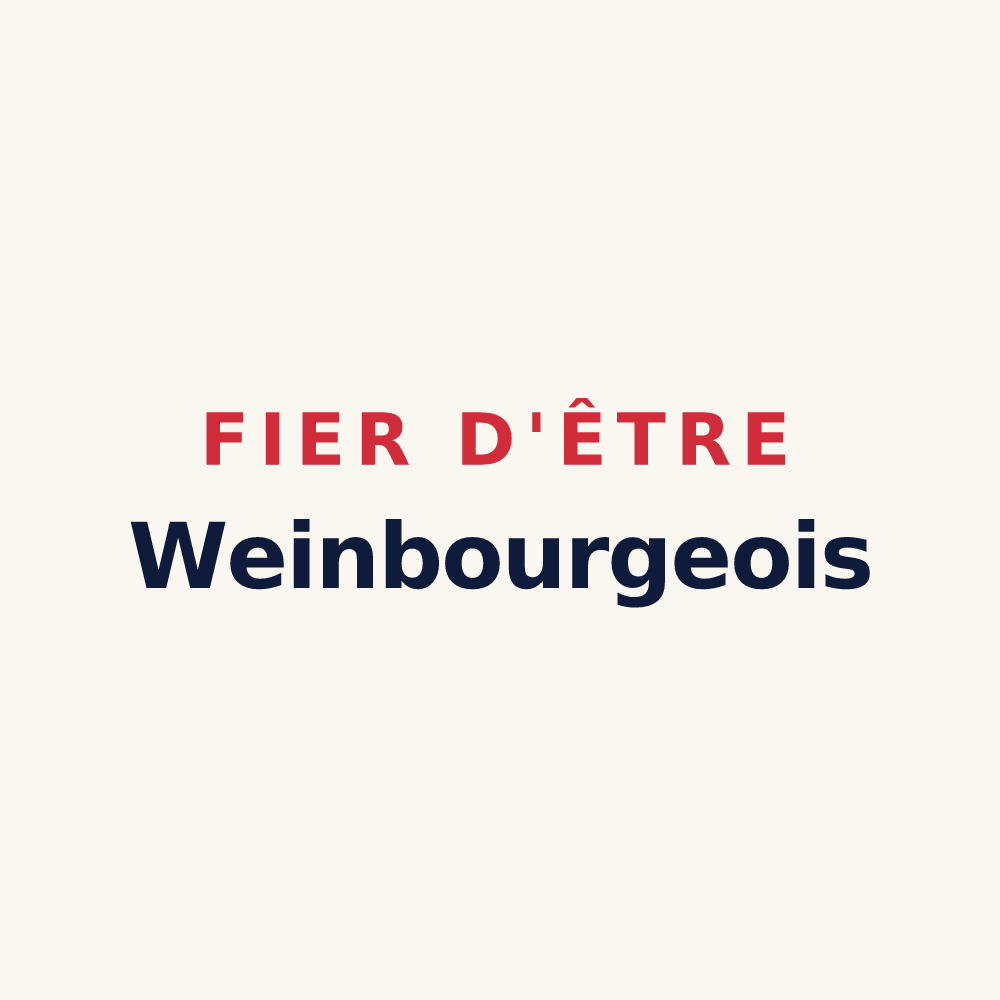 Tasse « Fier d'être Weinbourgeois » — design pour Weinbourg