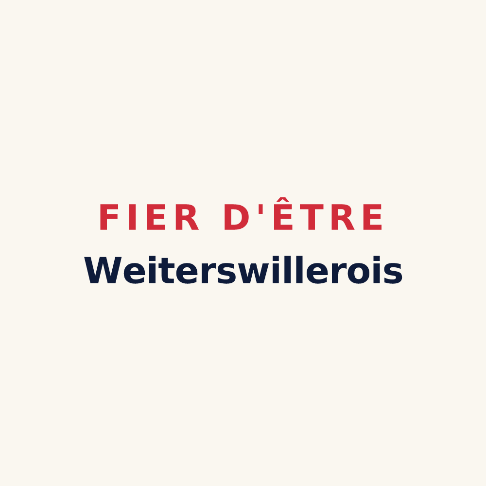 Tasse « Fier d'être Weiterswillerois » — design pour Weiterswiller