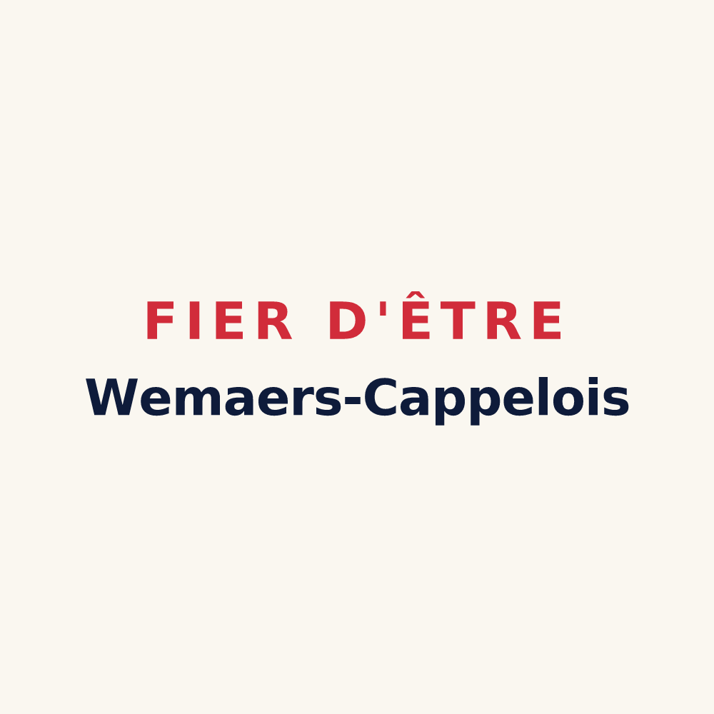 Tasse « Fier d'être Wemaers-Cappelois » — design pour Wemaers-Cappel