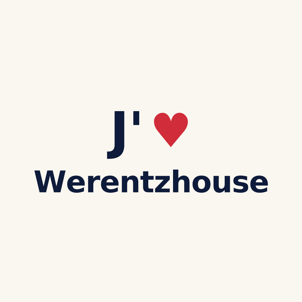 Tasse personnalisée Werentzhouse — design J'aime Werentzhouse