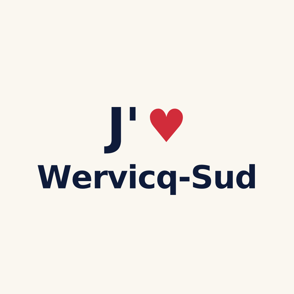 Tasse personnalisée Wervicq-Sud — design J'aime Wervicq-Sud