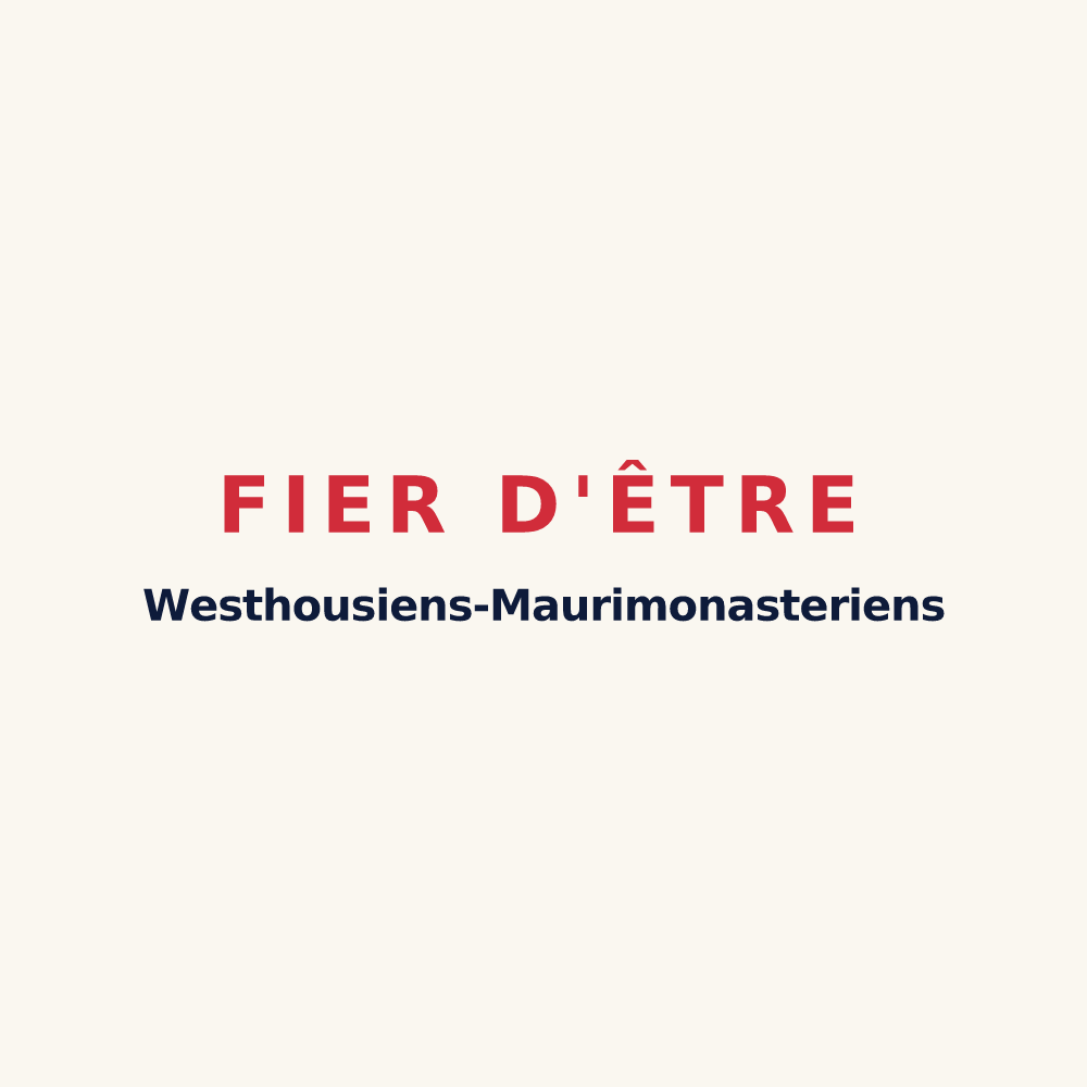 Tasse « Fier d'être Westhousiens-Maurimonasteriens » — design pour Westhouse-Marmoutier
