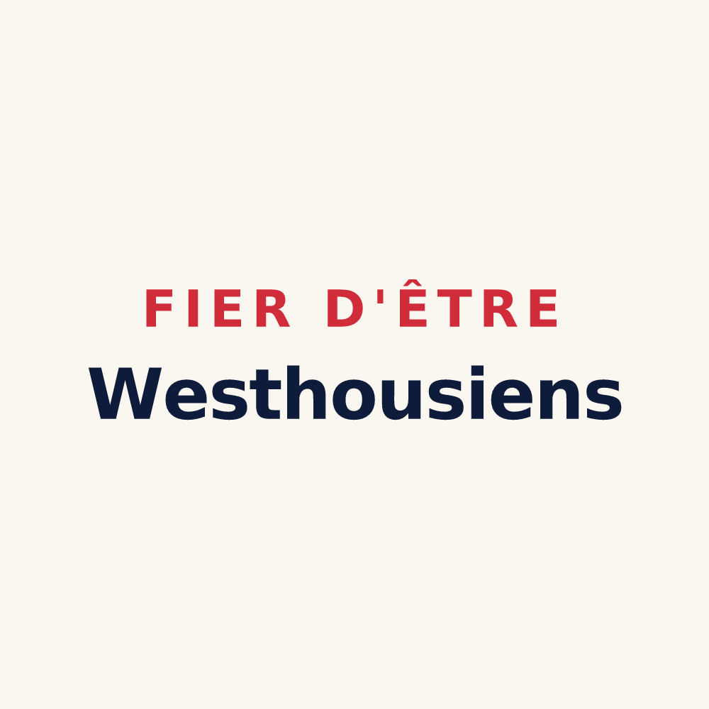 Tasse « Fier d'être Westhousiens » — design pour Westhouse
