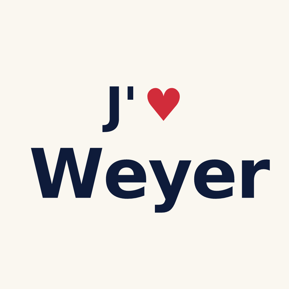 Tasse personnalisée Weyer — design J'aime Weyer
