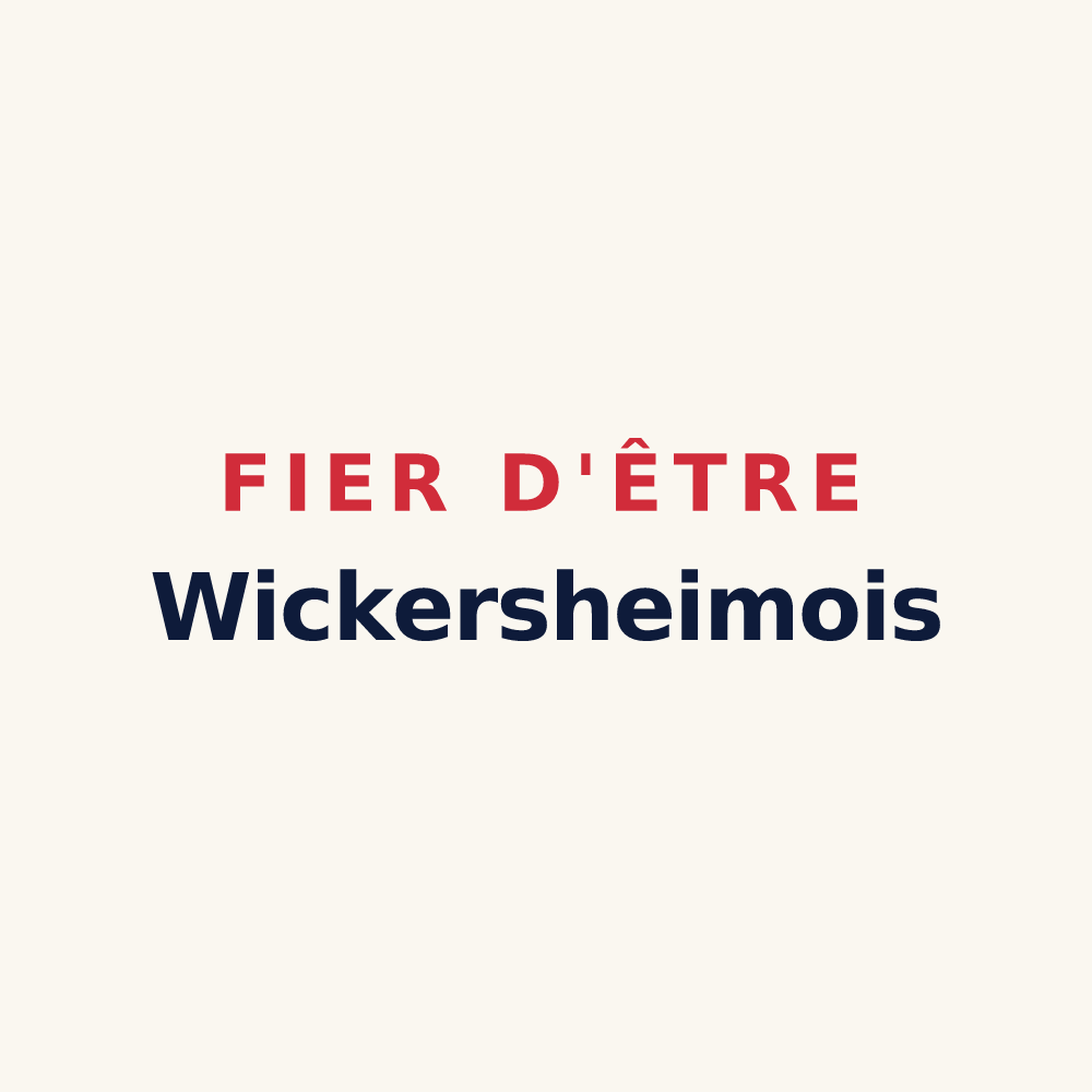 Tasse « Fier d'être Wickersheimois » — design pour Wickersheim-Wilshausen