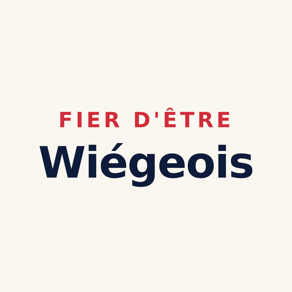 Tasse « Fier d'être Wiégeois » — design pour Wiège-Faty