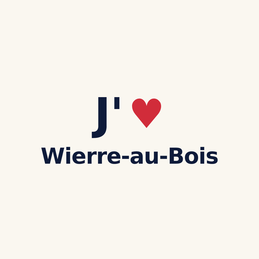 Tasse personnalisée Wierre-au-Bois — design J'aime Wierre-au-Bois