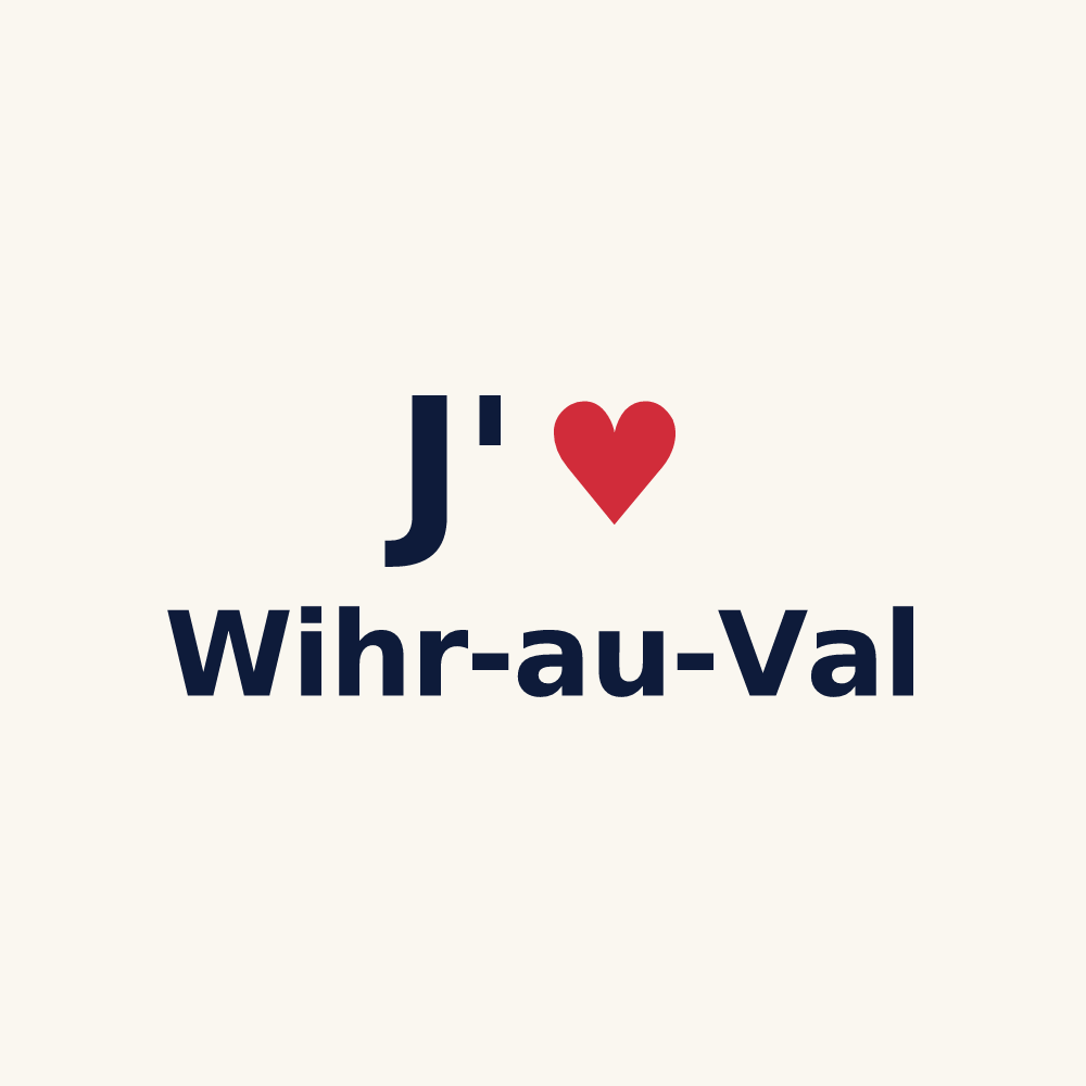 Tasse personnalisée Wihr-au-Val — design J'aime Wihr-au-Val