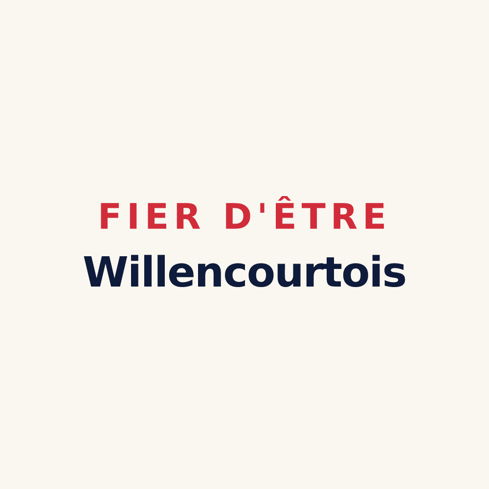Tasse « Fier d'être Willencourtois » — design pour Willencourt