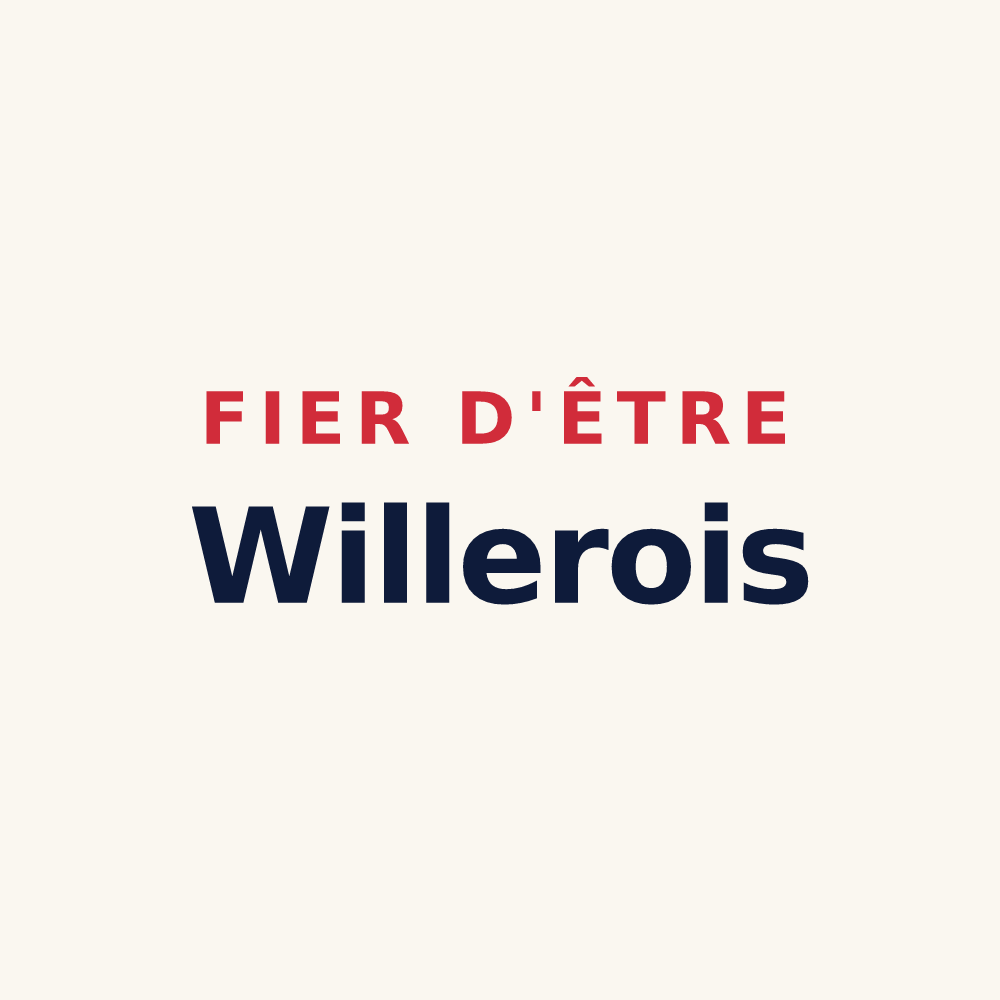 Tasse « Fier d'être Willerois » — design pour Willer