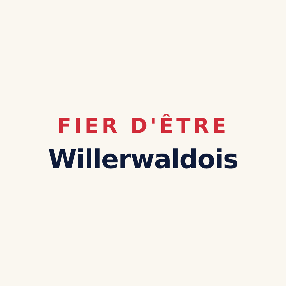 Tasse « Fier d'être Willerwaldois » — design pour Willerwald
