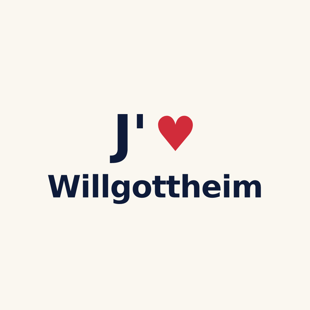 Tasse personnalisée Willgottheim — design J'aime Willgottheim