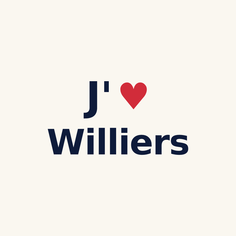 Tasse personnalisée Williers — design J'aime Williers