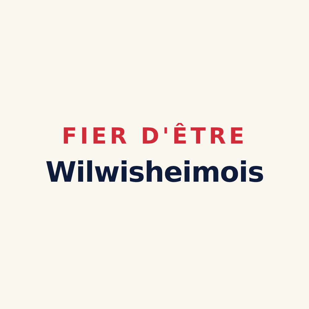 Tasse « Fier d'être Wilwisheimois » — design pour Wilwisheim