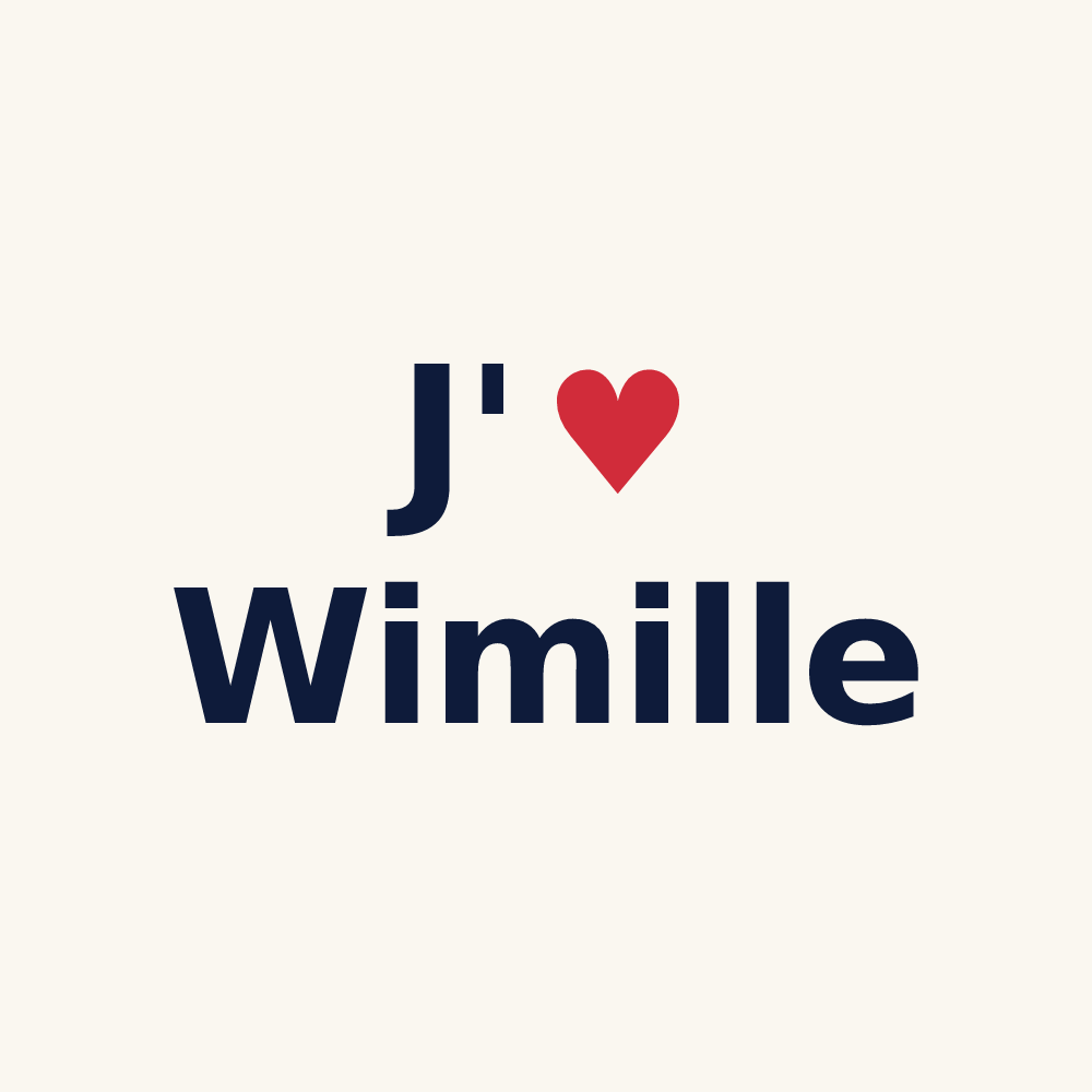 Tasse personnalisée Wimille — design J'aime Wimille