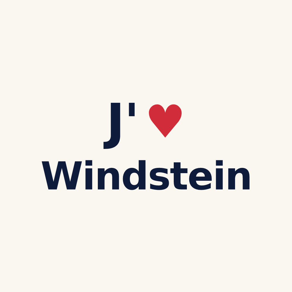 Tasse personnalisée Windstein — design J'aime Windstein