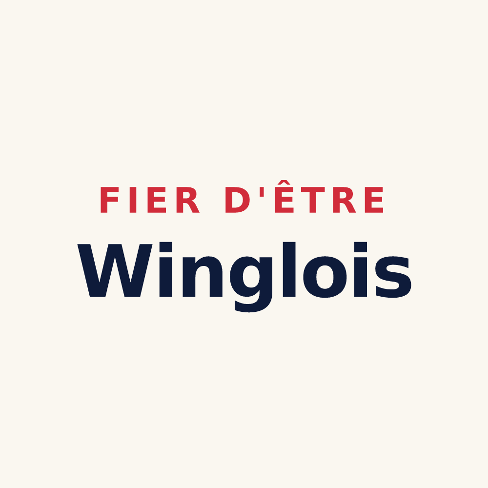 Tasse « Fier d'être Winglois » — design pour Wingles