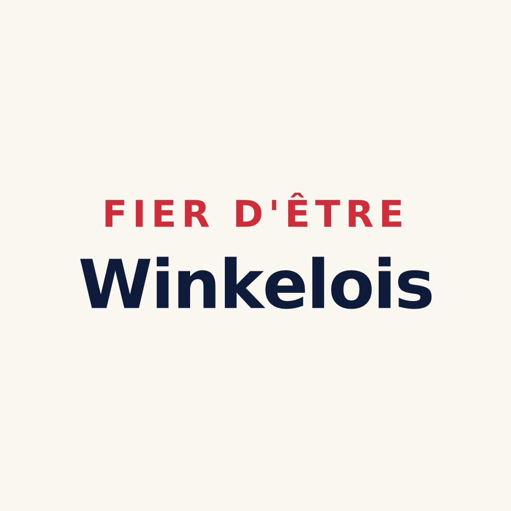 Tasse « Fier d'être Winkelois » — design pour Winkel