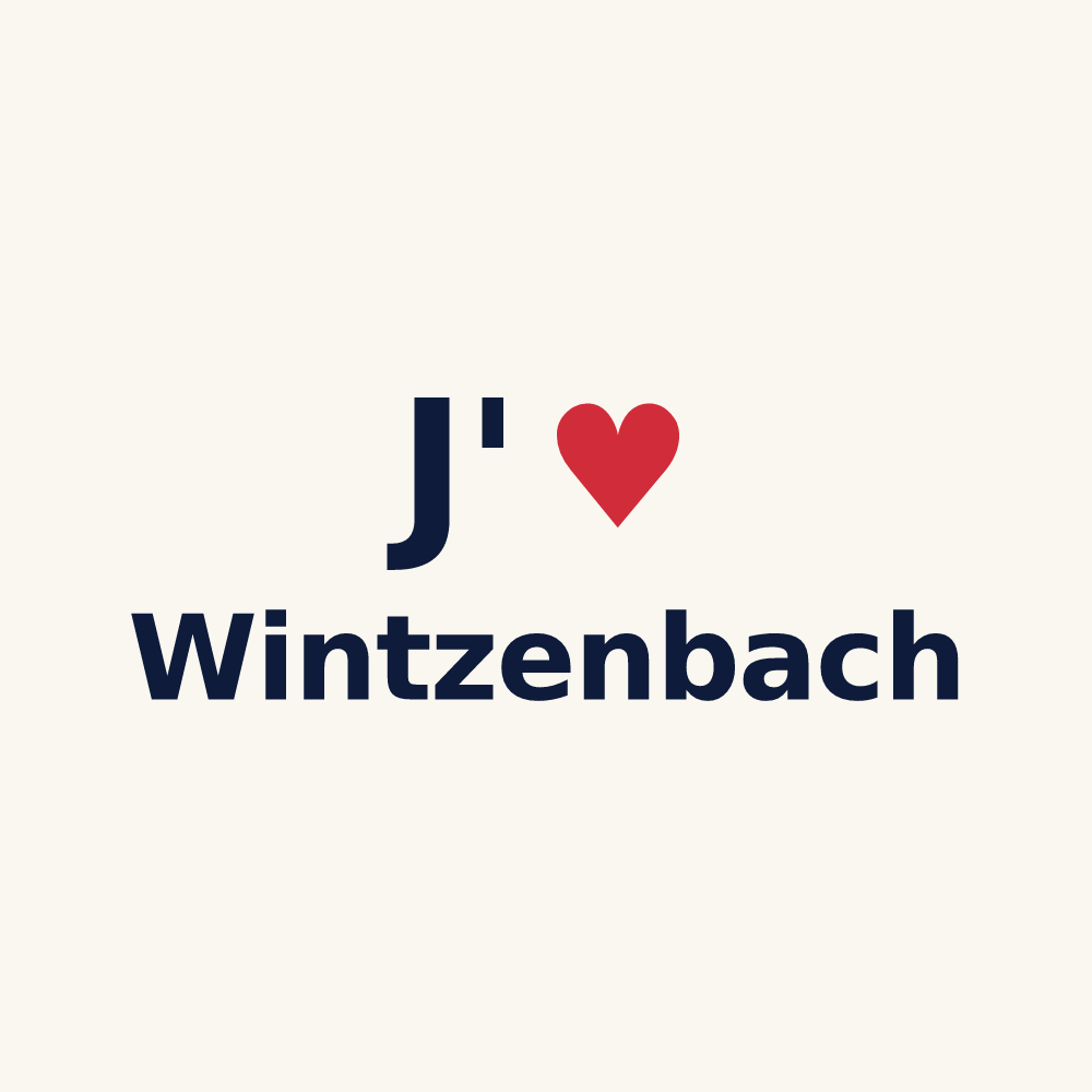 Tasse personnalisée Wintzenbach — design J'aime Wintzenbach
