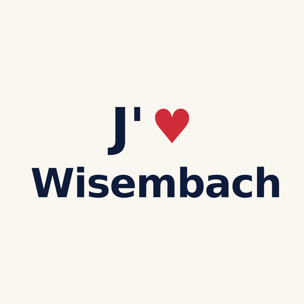 Tasse personnalisée Wisembach — design J'aime Wisembach