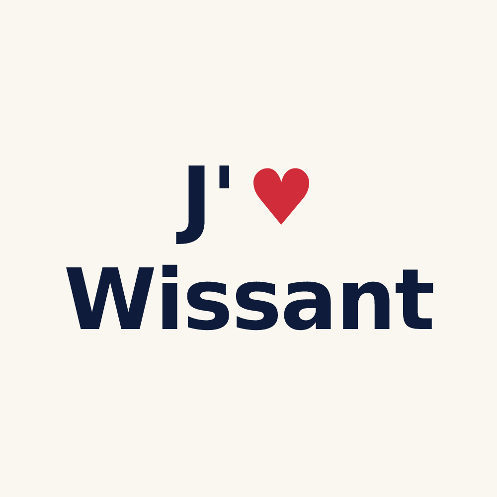 Tasse personnalisée Wissant — design J'aime Wissant