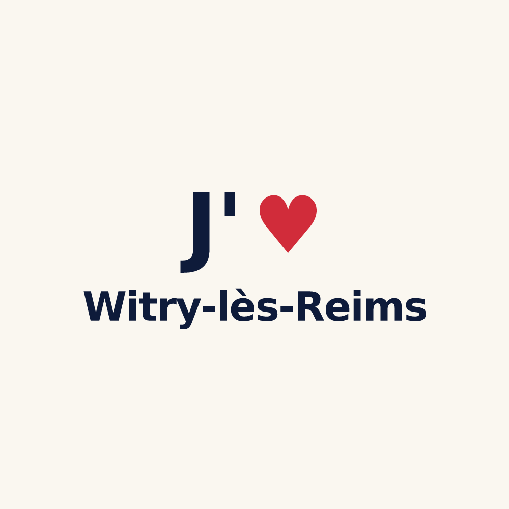 Tasse personnalisée Witry-lès-Reims — design J'aime Witry-lès-Reims